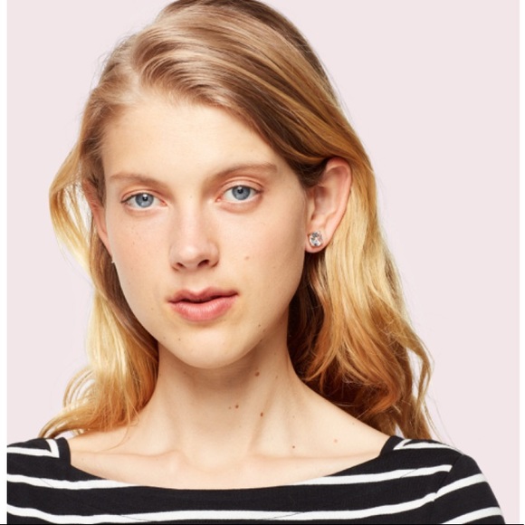 NWT 💋 CLEAR KS Mini Small Gumdrop Stud Earrings - Picture 2 of 6